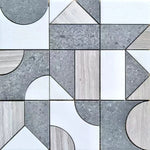 Modernist Expressions Marble Mosaics – Textural Echo - mosaic