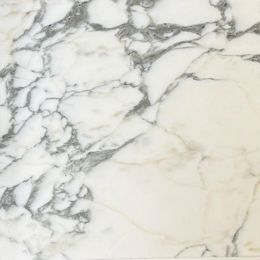 Arabescato Marble 12×12 marble tile showing 12×12 finish and natural stone variation