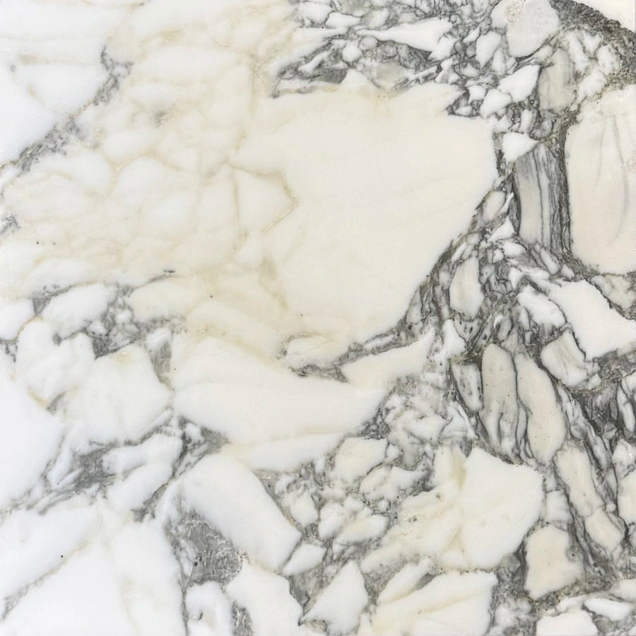 Arabescato Marble 12×12 marble tile showing natural color and veining