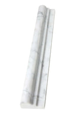 Carrara White Gioia 2 x 12 Ogee Liner Single Step - Liner