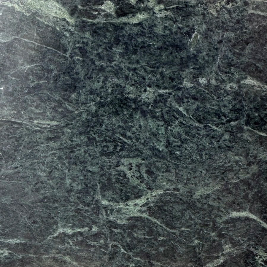 Bombay Green Marble 12×12 Tile showing 12×12 polished format and natural deep green with lighter green and white natural veining.