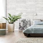Stria Textured Porcelain Tiles – Linear Design - Arctic Glow - Glazed-Porcelain Tile