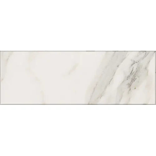 Calacatta Gold marble polished 4×12 micro-beveled subway tile.