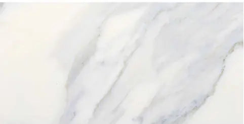 Calacatta Gold polished 6×12 marble subway tile.