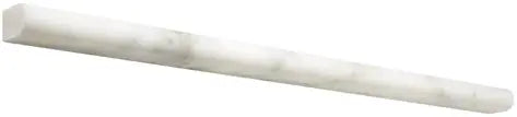 Calacatta Gold marble ½×12 pencil liner in a polished or honed finish.