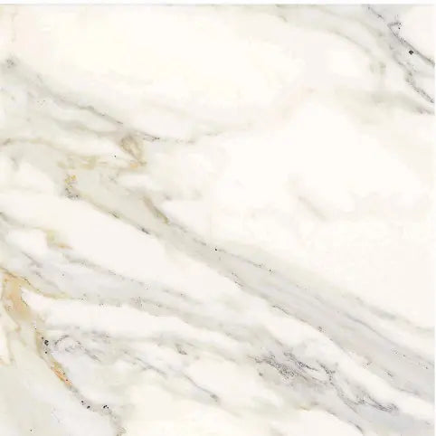 Calacatta Gold polished 24×24 inches marble tile.