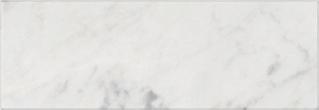 Carrara White Gioia marble polished 4×12 subway tile.