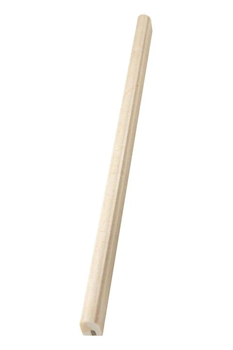 Crema Marfil marble ½×12 pencil liner in polished or honed finish.