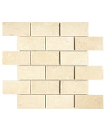 Crema Marfil Marble 2 x 4 Mosaic - mosaic