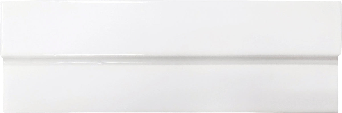 Fez Ivory Breeze glossy ceramic wall tile showing dimensional surface variation.