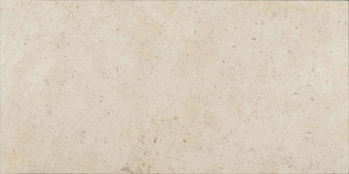 Gascogne Beige Limestone 12×24 honed rectangular tile in warm beige natural stone.