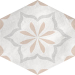 Fez Collection: Porcelain Hexagonal Floor Tiles - Golden Glow - Glazed-Porcelain Tile