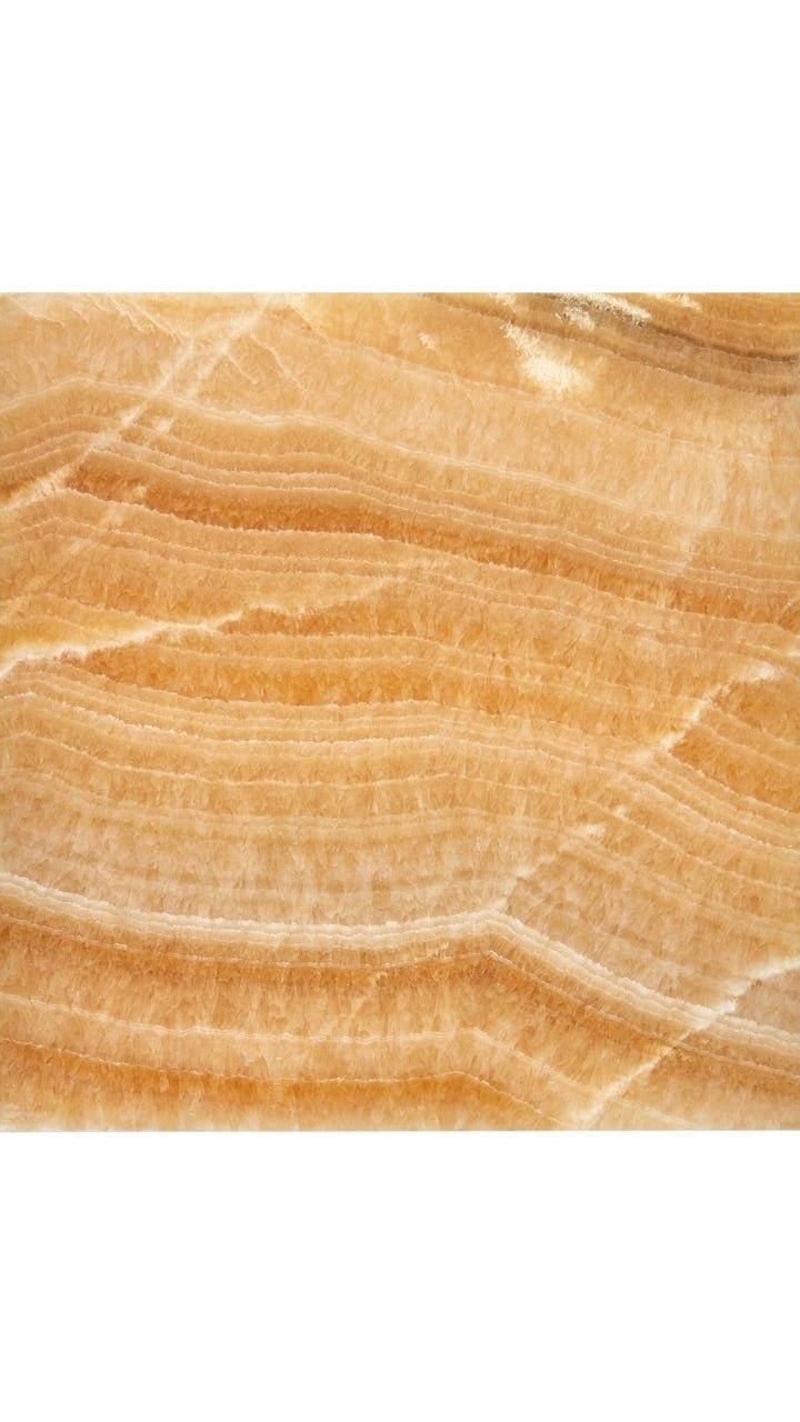 Honey Onyx polished 12×12 tile.