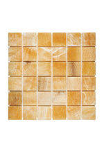 Honey Onyx Stone 2 x 2 Mosaic Tile Polished - mosaic