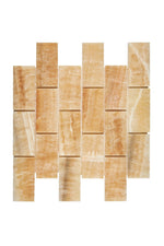 Honey Onyx Stone 2 x 4 Brick Mosaic Tile Polished - mosaic