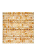 Honey Onyx Stone 5/8 x 5/8 Mosaic Tile Polished - mosaic