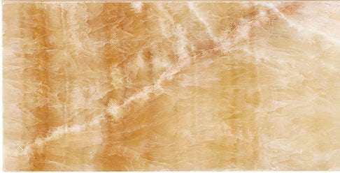 Honey Onyx polished 3×6 subway tile secondary view.
