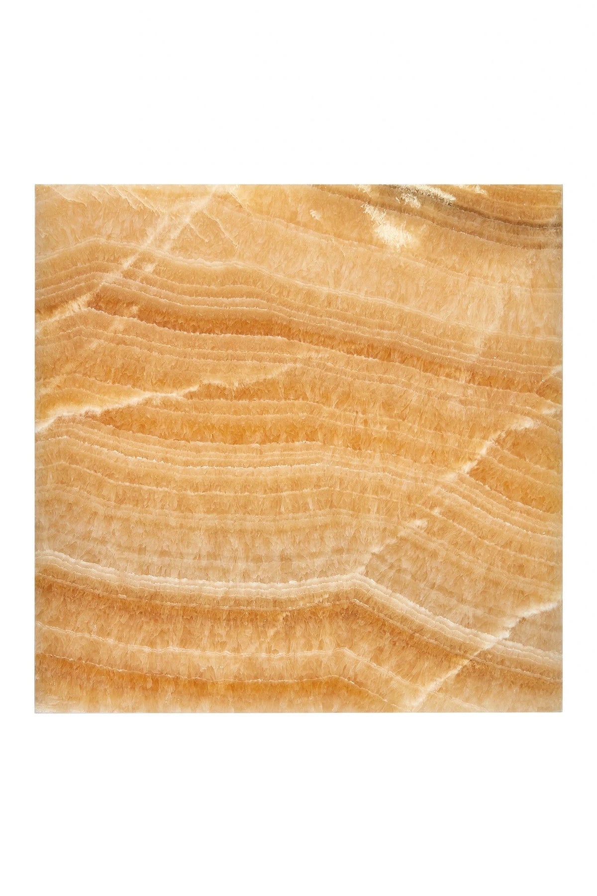 Honey Onyx polished 18×18 tile.