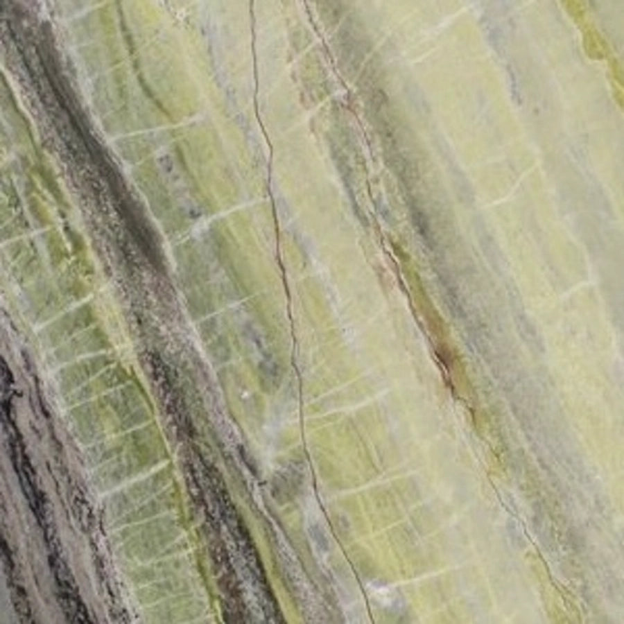 Irish Green Marble 12×12 Tile with natural vibrant green with white, dark green, and mineral veining.