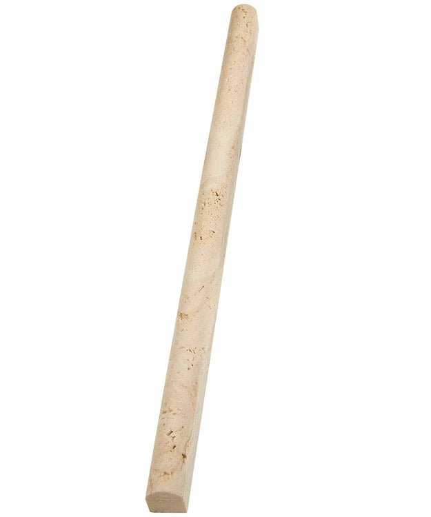 ½×12 Pencil Liner in warm ivory-beige natural Ivory Travertine.
