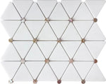 Luminous Pearls Mosaic Tiles – Pearl and Marble Elegance - Southsea - mosaic