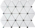 Luminous Pearls Mosaic Tiles – Pearl and Marble Elegance - Glow - mosaic