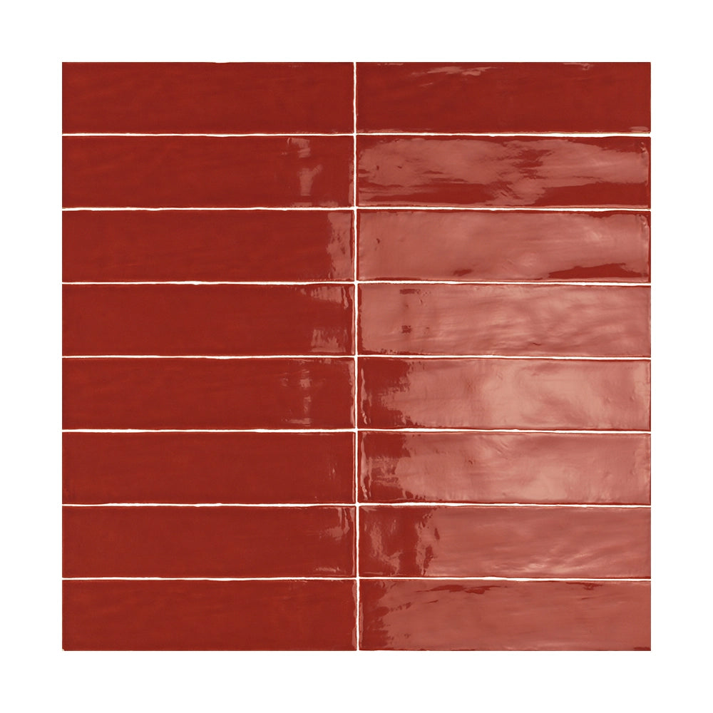 ModLine Rustic Clay 3×12 glossy ceramic wall tile.