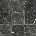 Nero Marquina Marble 4x4 and 6x6 Subway Tile – Tumbled - Tile
