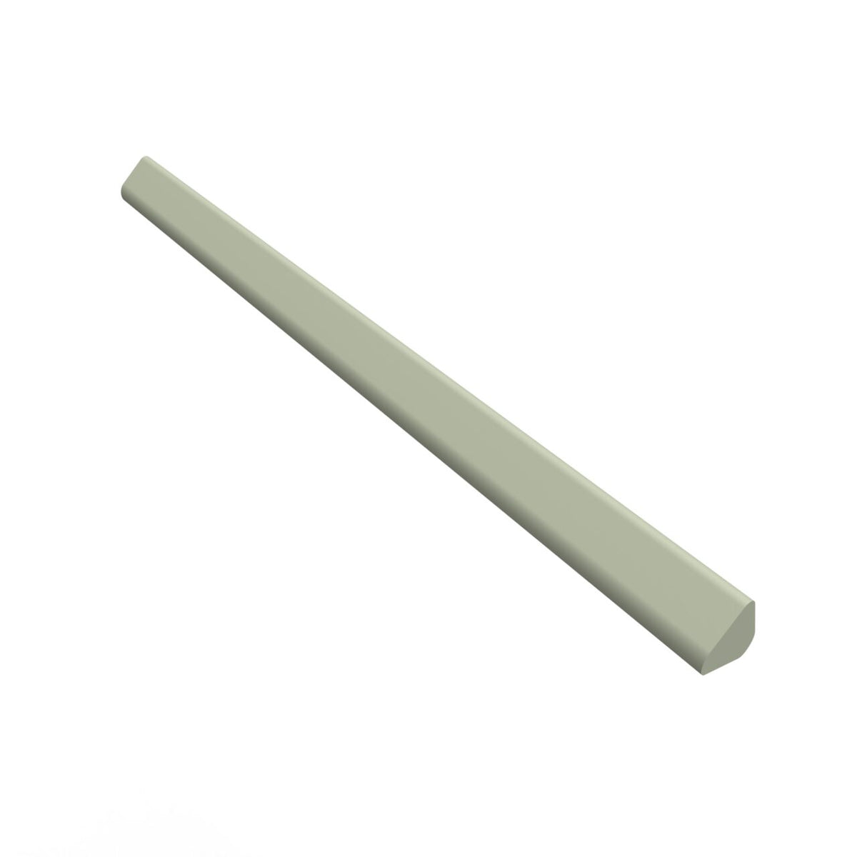 Rhythm Meadow Green ½×8 satin ceramic liner trim.
