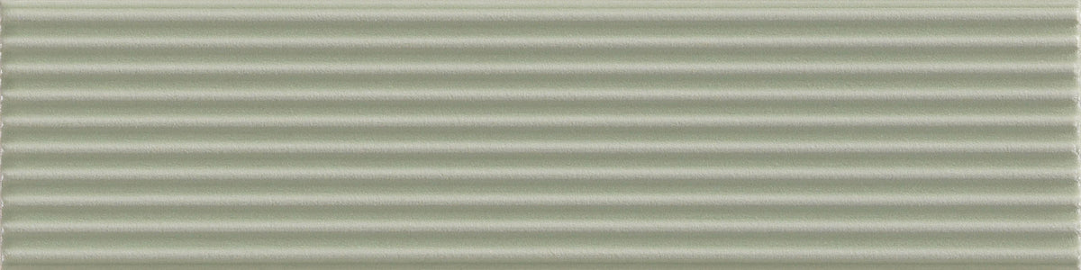 Rhythm Meadow Green Strata 2×8 ceramic wall tile.