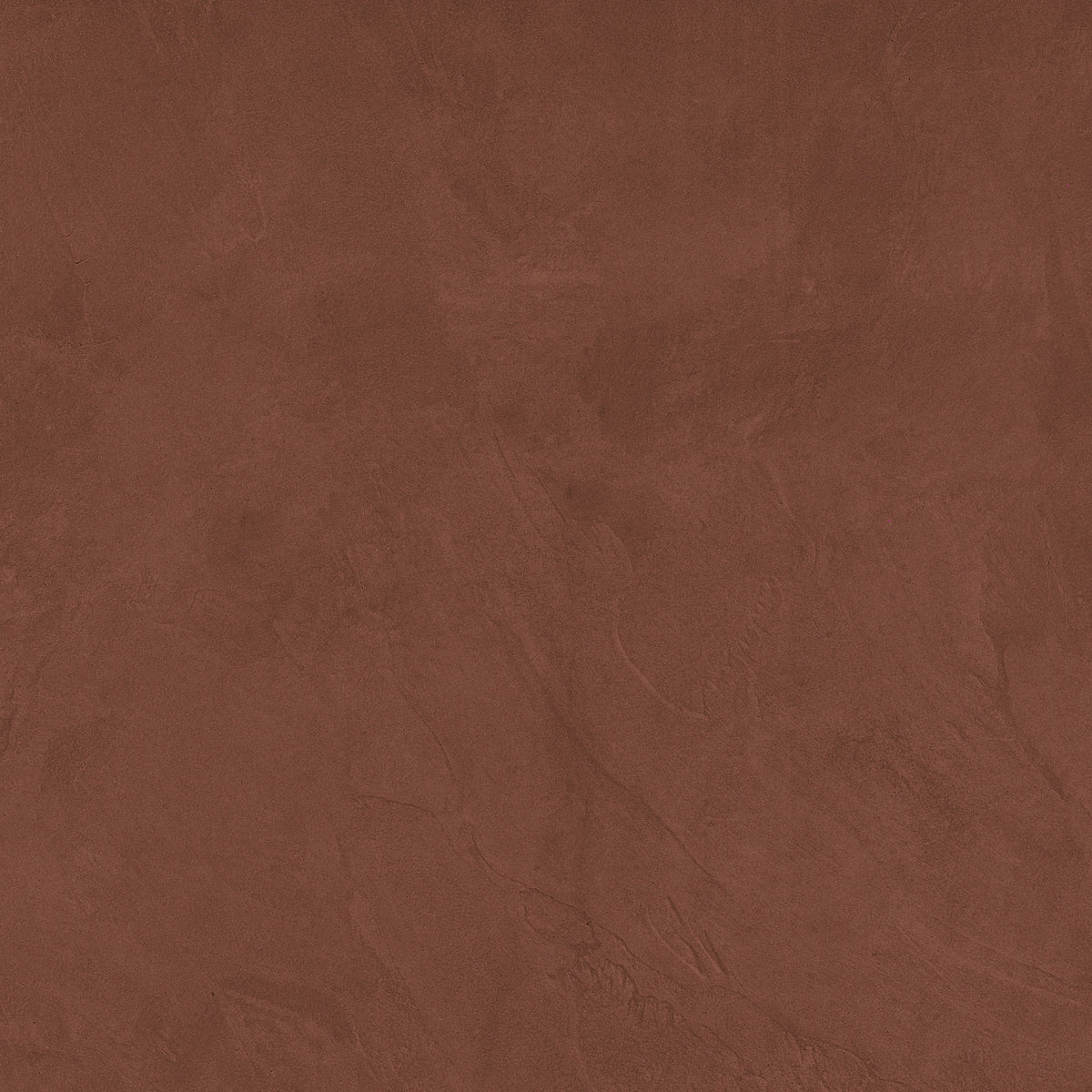 Modern Canvas Clay Red 36×36 matte glazed porcelain tile with a plaster-textured surface.