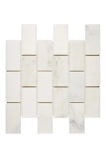 Oriental White Marble 2x4 Subway Tile - mosaic