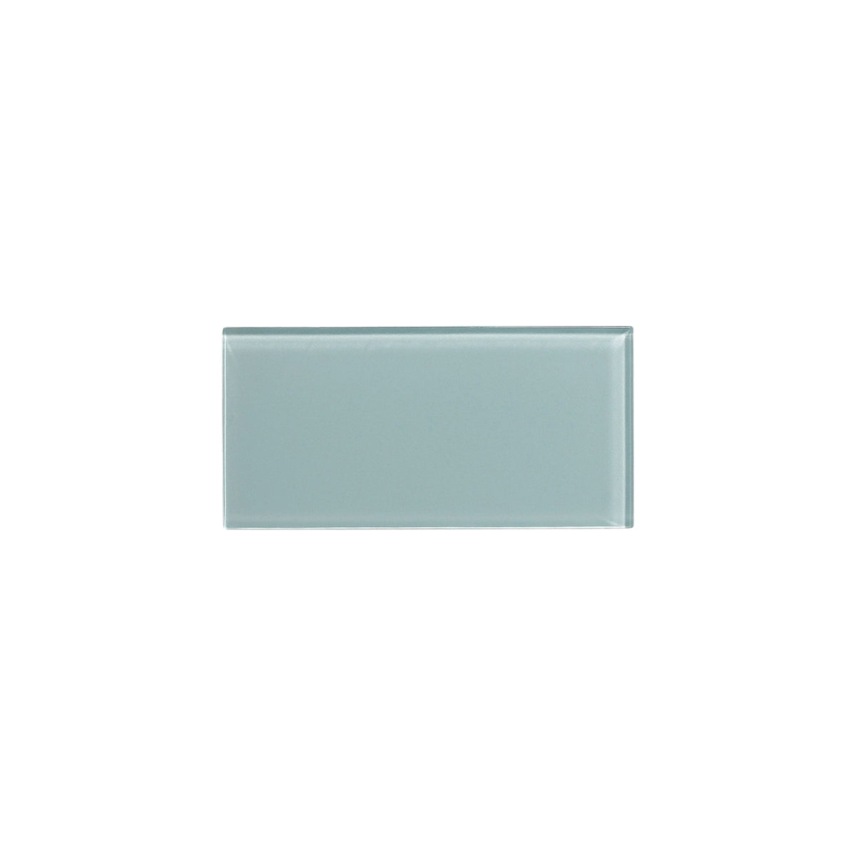 Radiant Surfaces Midnight Blue glossy glass 3×6 subway tile.