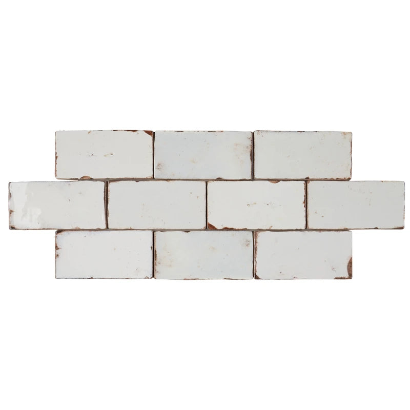 Retro Revival Emerald Charm 3×6 ceramic wall tile installed on a feature wall.