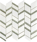 Sculptured Precision Mosaic Tiles - Water Jet - Arctic Serenity - Water Jet