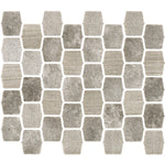 Serene Layers 2-Inch Lantern Glass Mosaic - Ash Gray - Glass Mosaic