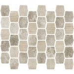 Serene Layers 2-Inch Lantern Glass Mosaic - Silver Mist - Glass Mosaic