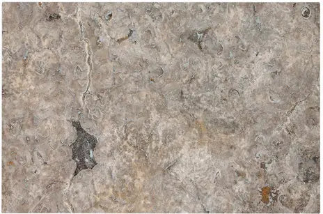 Silver Travertine 16×24×1¼ tumbled paver for patios, pool decks, and walkways.