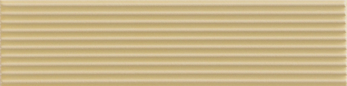 Rhythm Sunlit Amber Strata 2×8 ceramic wall tile.