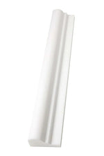 White Thassos 2 x 12 Ogee Liner Single Step Liner - Liner