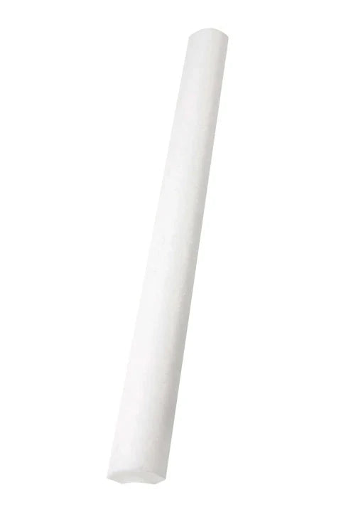 White Thassos 1×12 Quarter-Round Trim with polished and honed in brilliant white natural marble.