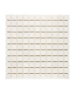 White Thassos 1 x 1 Marble Mosaic - mosaic