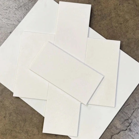 White Thassos 6×12 Tile in brilliant white natural marble.