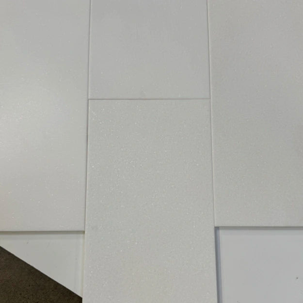 White Thassos 6×12 Tile in brilliant white natural marble.
