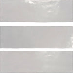 Zellige Charm Semi-Gloss Ceramic Tiles – Pearl Gray - Ceramic Wall Tile