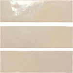 Zellige Charm Semi-Gloss Ceramic Tiles – Sandstone - Ceramic Wall Tile