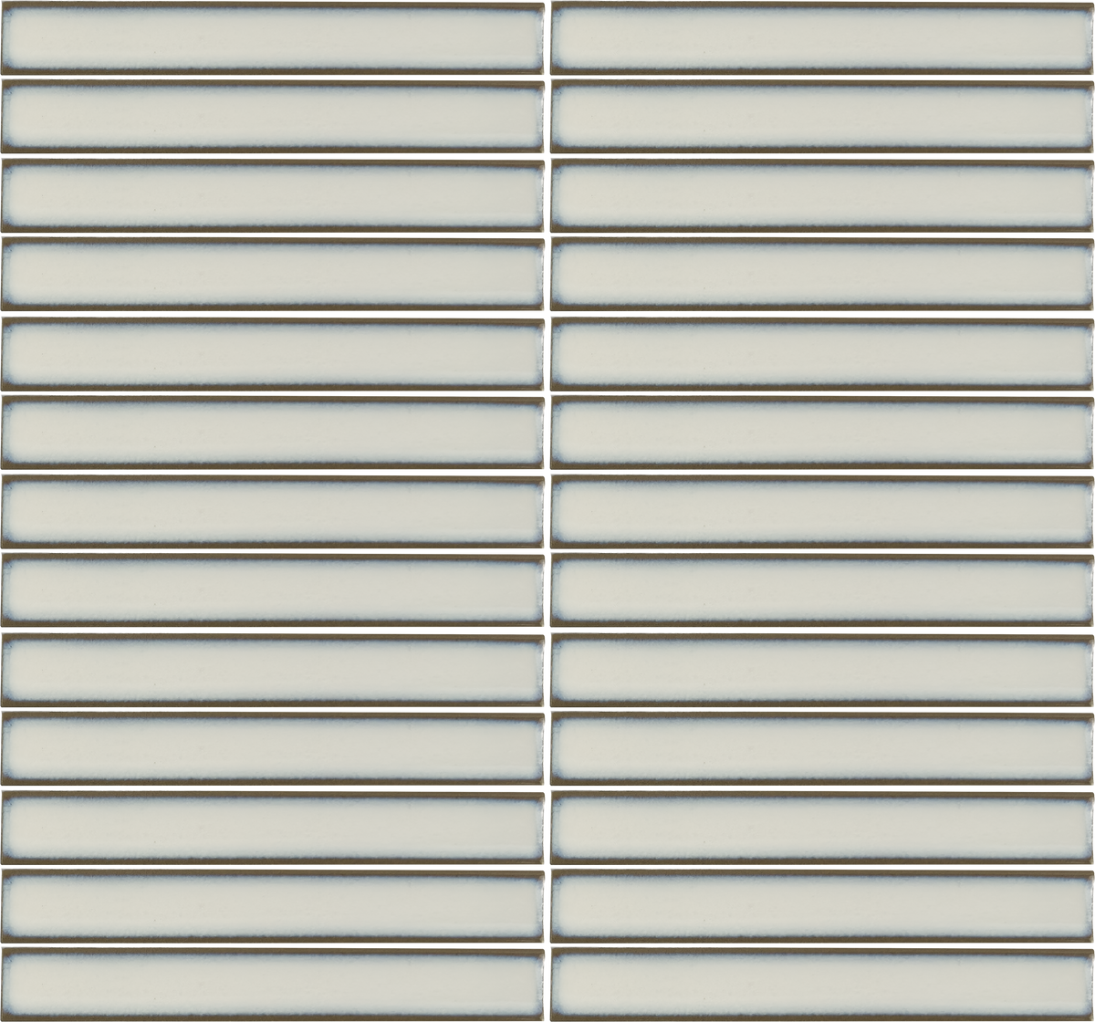 Arcelle Pearl Mist 1×6 Concave Porcelain Mosaic
