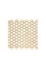 Crema Marfil Marble 1 In. Hexagon Mosaic - mosaic