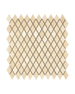 Crema Marfil Marble Diamond Mosaic - mosaic