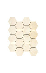 Crema Marfil Marble 3 In. Hexagon Mosaic - mosaic